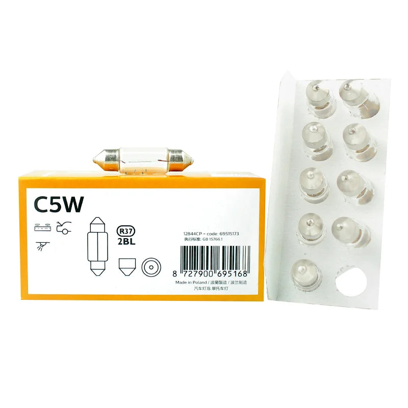 10-Piece LED Interior Light Kit for C5W - Canbus Error-Free Interior Bulbs