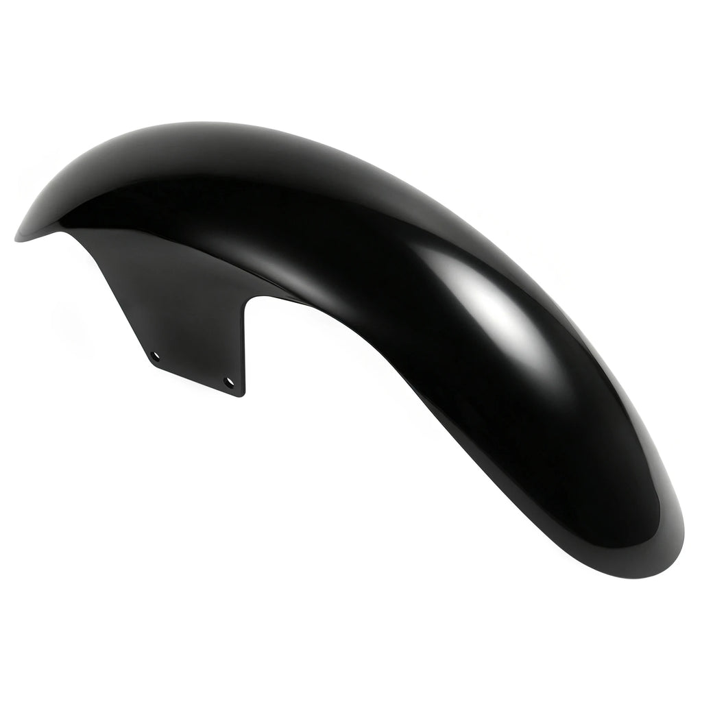 Motorcycle Gloss Black 21" Wrap Front Fender Mudguard For Harley Touring Street Road Glide Road  - Automotive LED Light