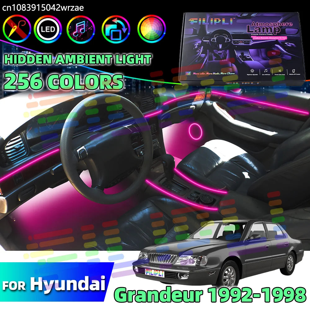 64RGB - LED Strip - for Hyundai 1992-1998 - Car Interior Lighting | AUTOKITSHOP