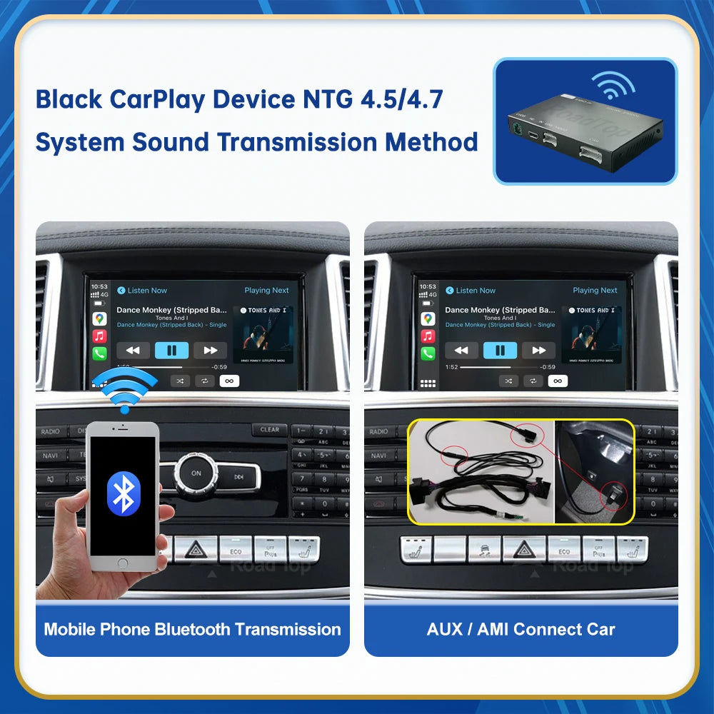 Wireless Carplay Android Auto For Mercedes Benz GLA CLA GLK SLK CLS W204 W176 W246 X204 C1