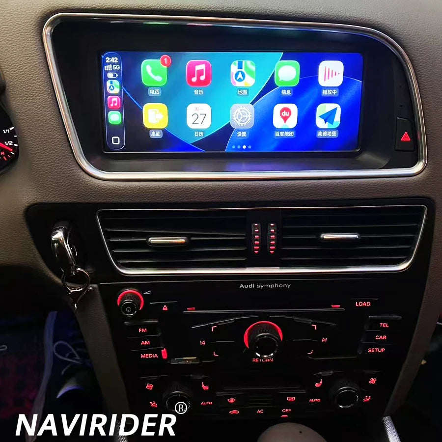 Car Multimedia Video Player For Audi Q5 2009-2017 4G GPS 8.8Inch Navirider Navi Wireless C