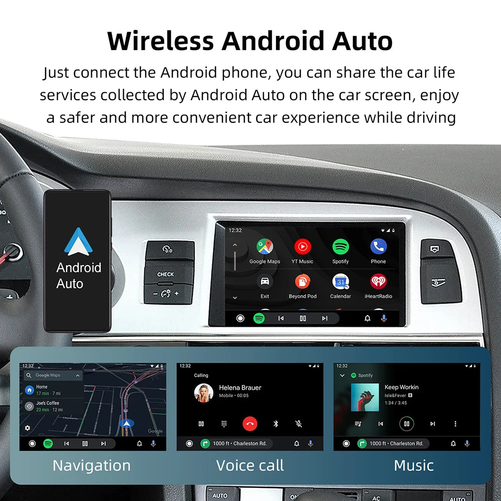 ANYFAR Wireless CarPlay For Audi A6 Q7 2009-2015 MMI 3G Android Auto Mirror Link AirPlay R | AUTOKITSHOP