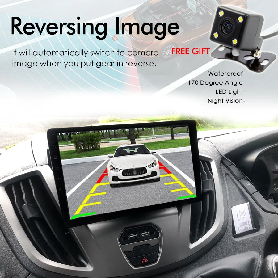 Car Multimedia Video Player For Ford transit MK8 2018 Tourneo Custom 2020 Android 14 Radio