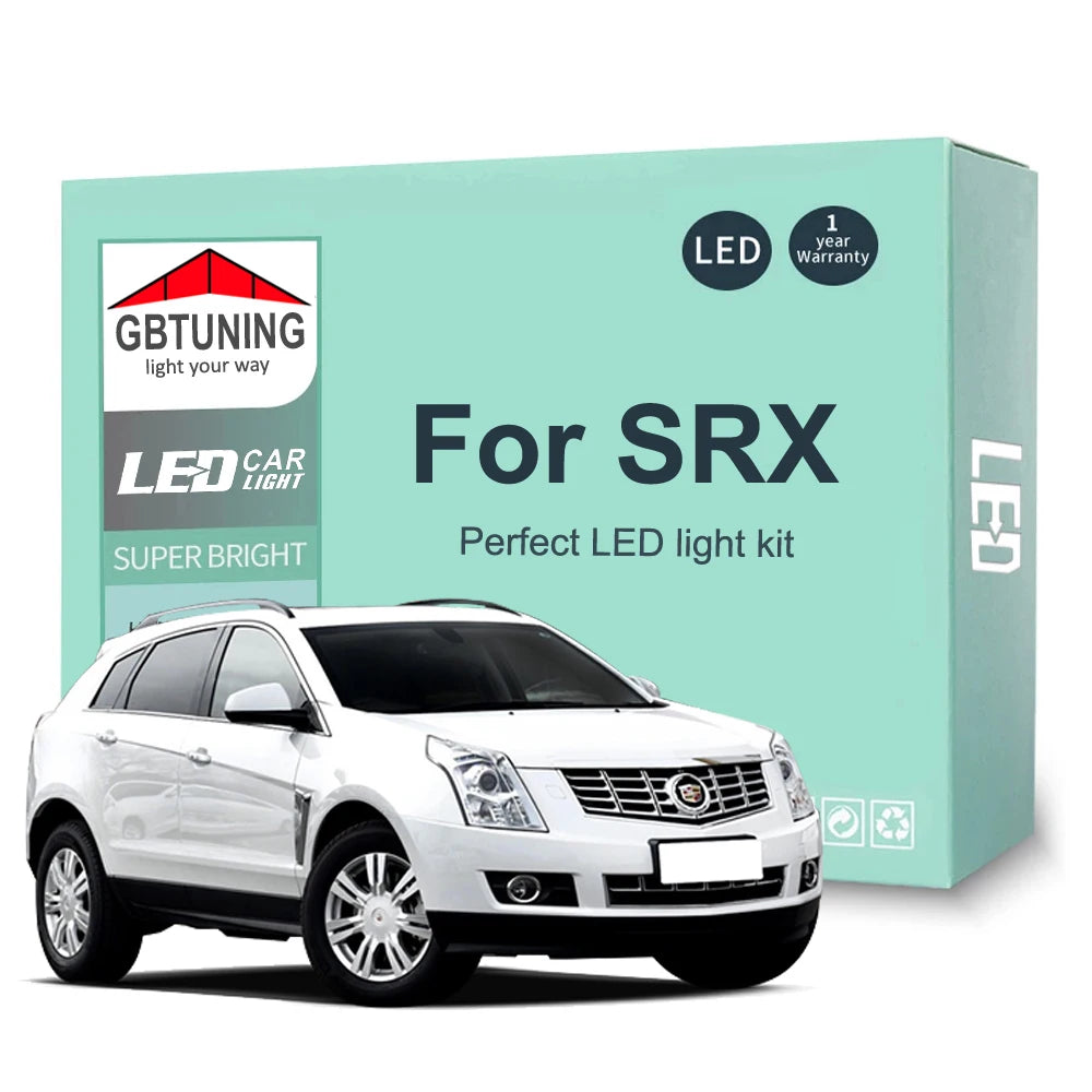 LED Interior Light Kit for Cadillac SRX 2004-2010 - Canbus Dome Map Door Trunk Bulbs | AUTOKITSHOP