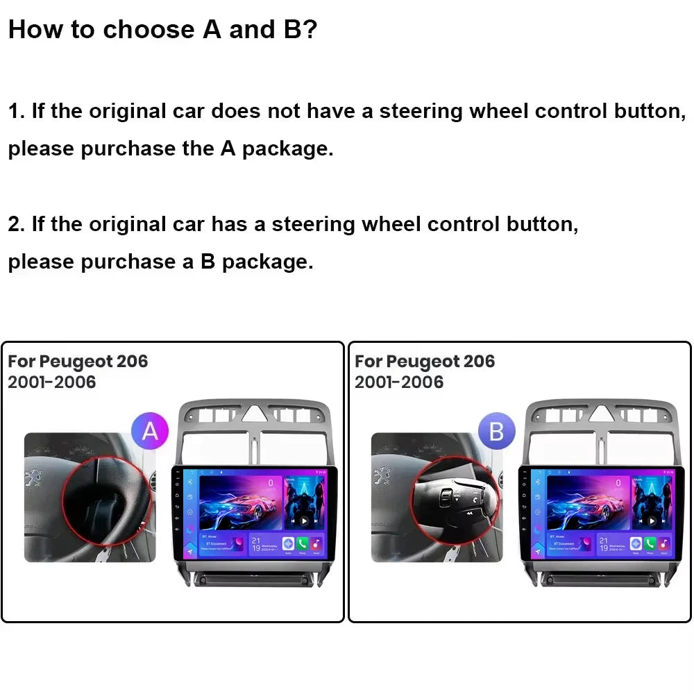 Car Radio For Peugeot 307 307cc 307sw 2002 - 2013 Multimedia Player Gps Navi Audio 2din Ql | AUTOKITSHOP
