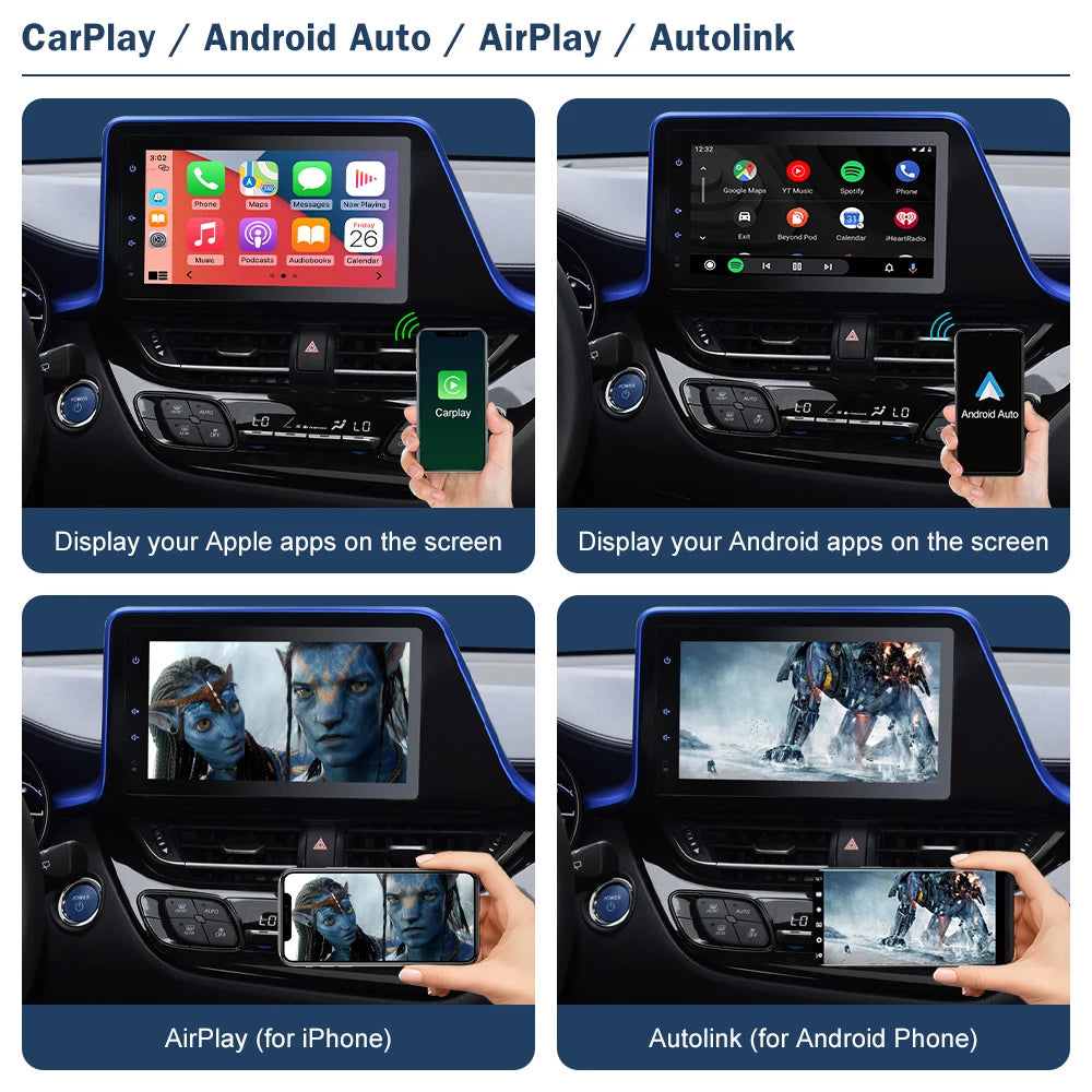 Wireless Carplay Android Auto For TOYOTA Touch2 Entune2.0 Prius C-HR Avalon Prius Sienaba  | AUTOKITSHOP
