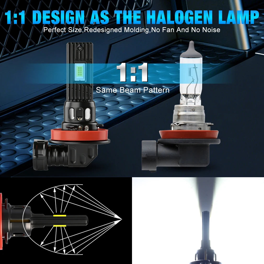 XSTORM H11 9005 LED Headlights Canbus 40000LM 150W Car Lights Bulbs H11 LED Lights for Car