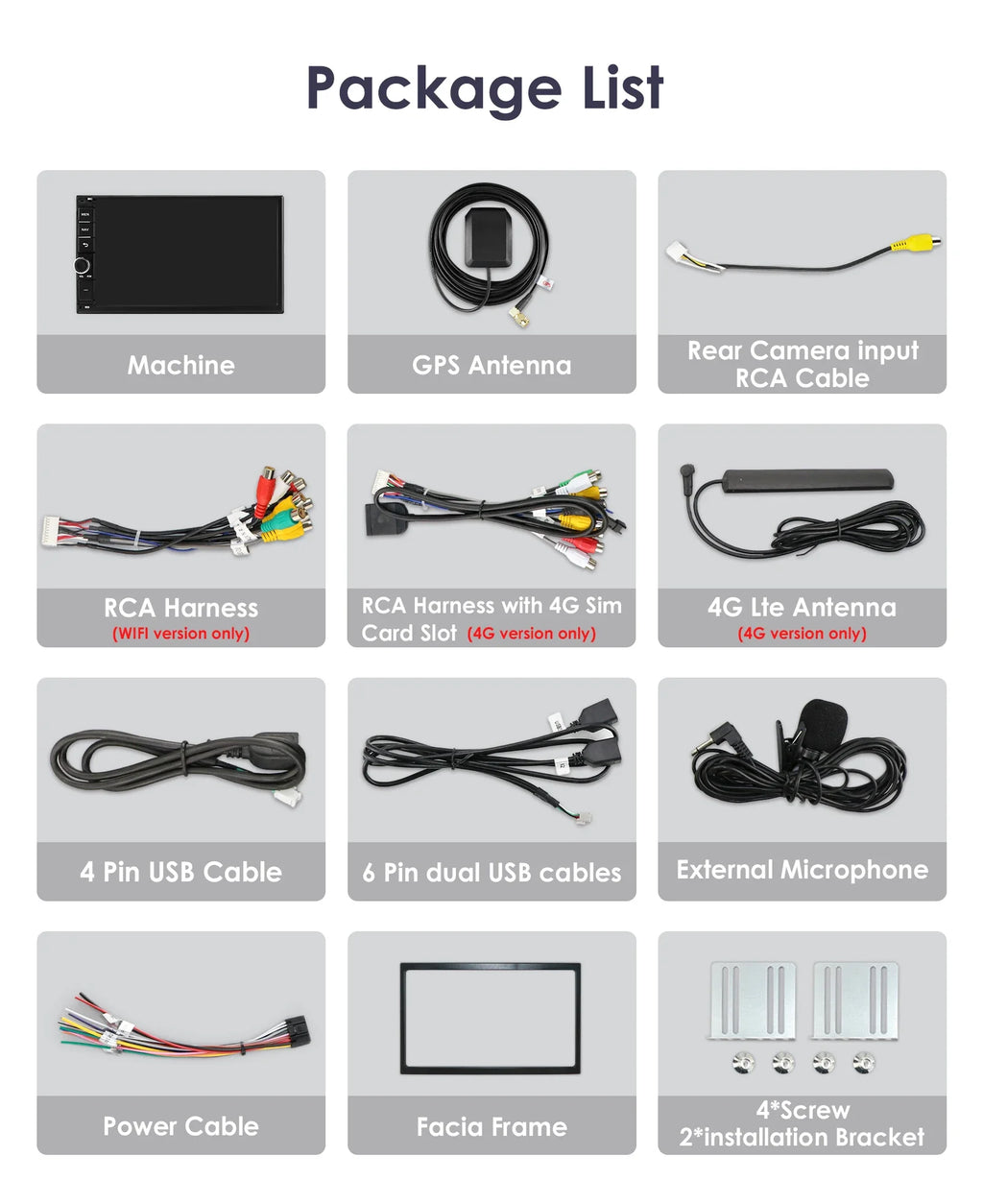 7"2din Android Auto Universal Car Radio multimedia Video Player 4G 8Core Autordio GPS navi