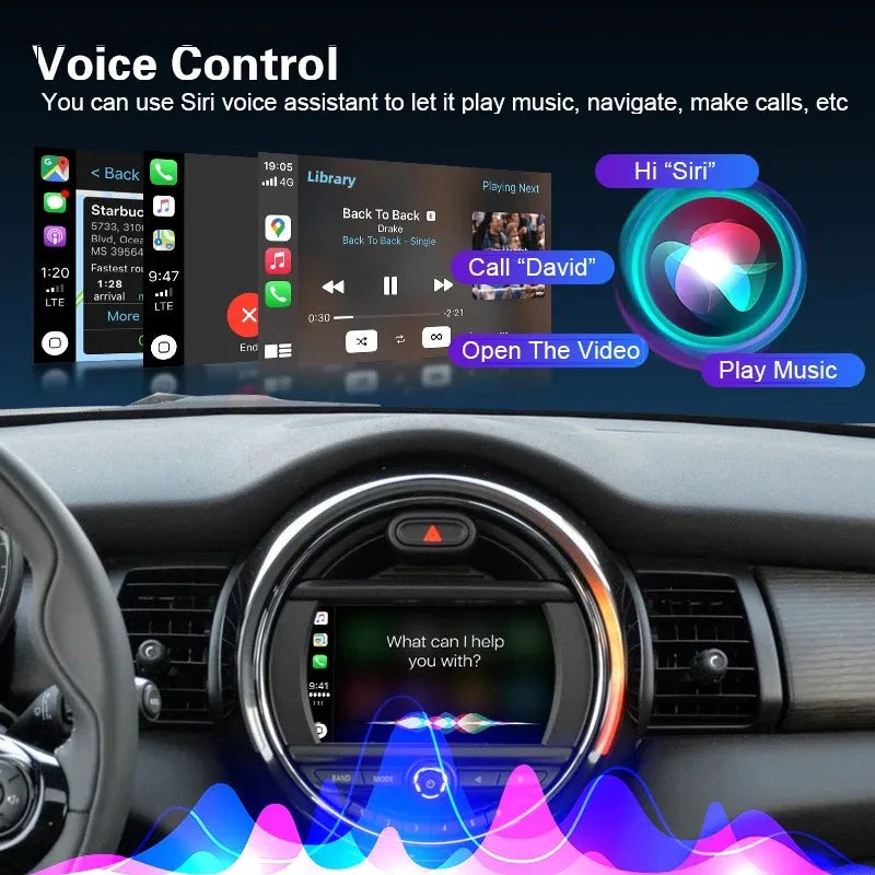 Wireless CarPlay Android Auto for Mini R55 R56 R57 R58 R59 R60 R61 F54 F55 Clubman Country