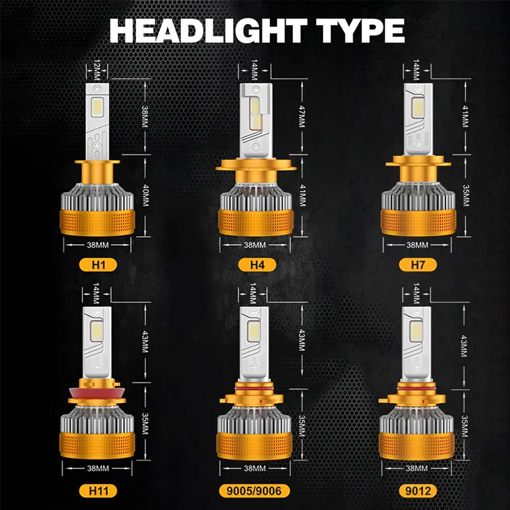 9800W H7 LED Car Headlight H4 H11 Bulbs 9012 H3 H1 H8 H9 9005 9006 HB3 HB4 18800000LM LED