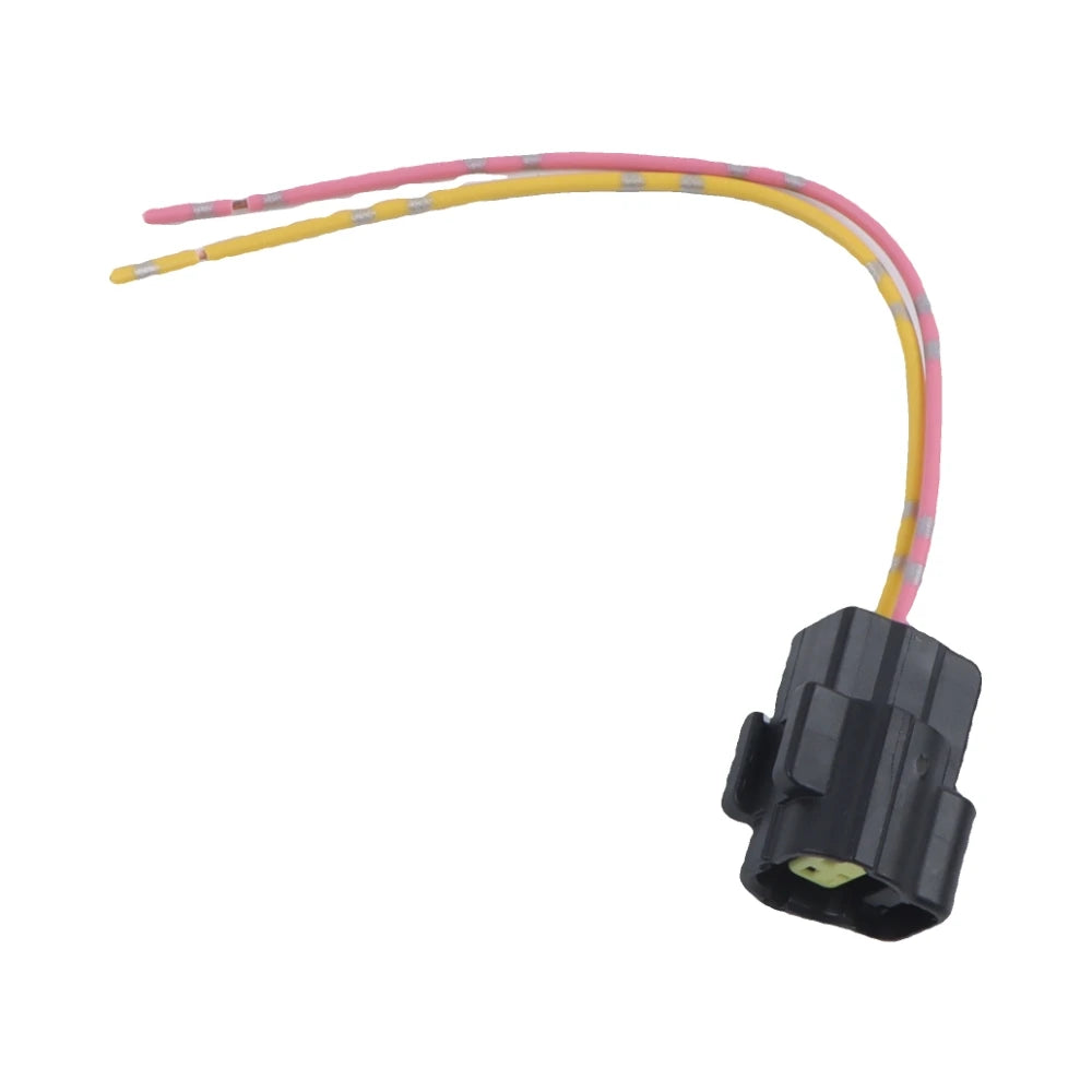 Solenoid Valve Connector W/ 2 Lines Harness Plug Connector For Kobelco SK-6E SK200-6E SK48
