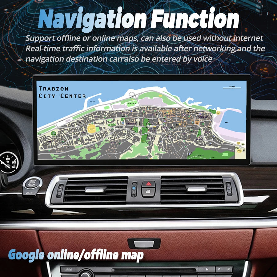 15.8Inch Stereo CarPlay Android Auto Radio For BMW 5 Series F07 GT 2010-2012 Car Multimedi