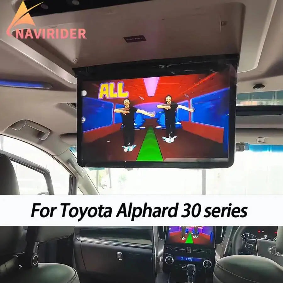15.6inch Android 13 Roof Ceiling Monitor HDMI Multimedia Video Player Bluetooth For Toyota