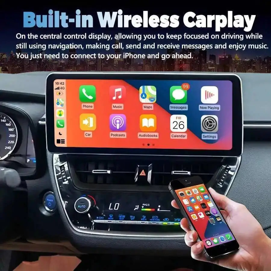 Wireless Carplay For Toyota Corolla 2019 2025 E210 Systems Speaker Car Radio Multimedia Pl