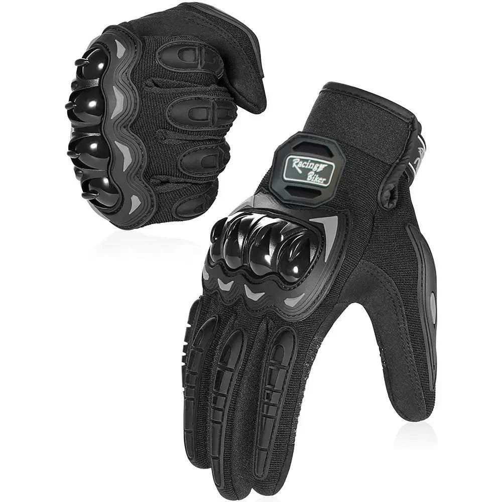 Motorcycle Gloves Guante Waterproof Touch Screen Full Finger Gloves Protective Anti-fall Guantes - Automotive LED Light