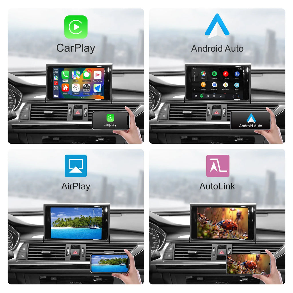 Wireless Carplay Android Auto Interface Retrofit Kits For Audi A6 C7 A7 2012-2016 RMC/HN+R