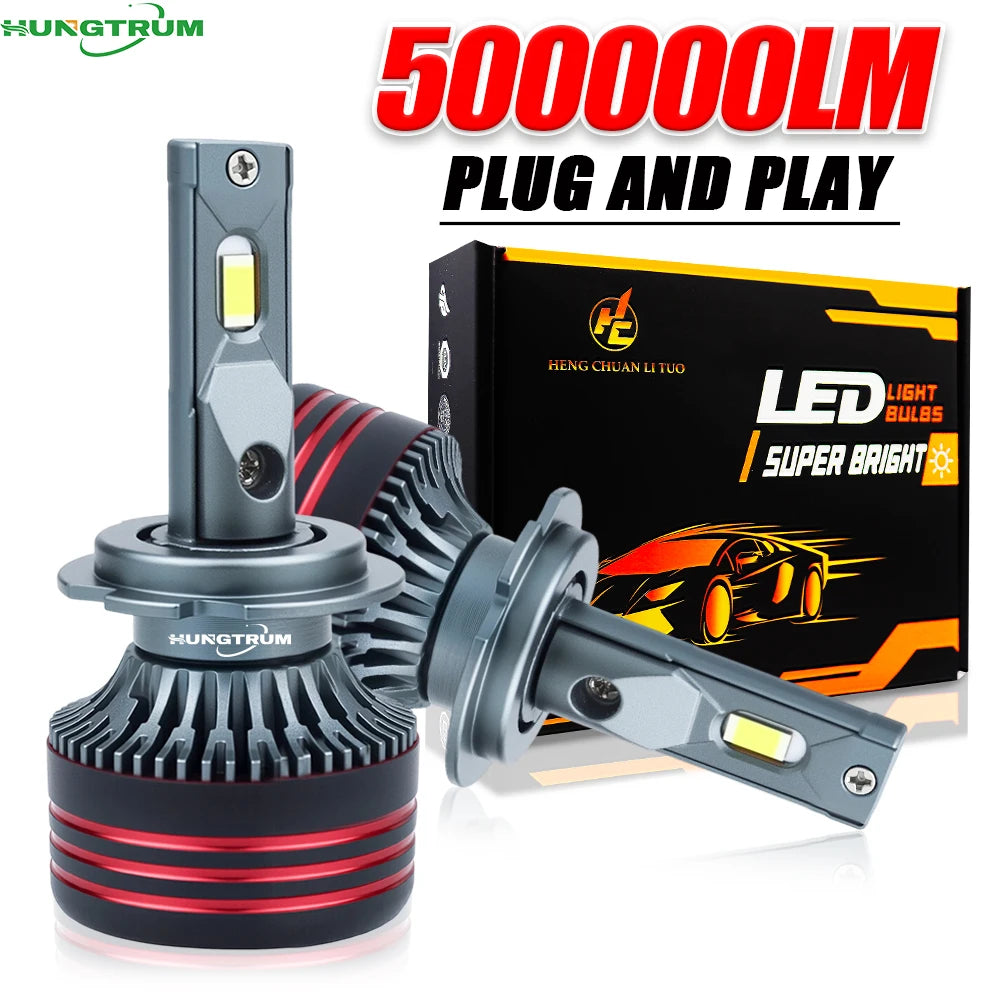 H7 H4 H11 LED Headlight 6000K H8 H9 9005 9006 HB3 HB4 500000LM Super Bright Led Lights for