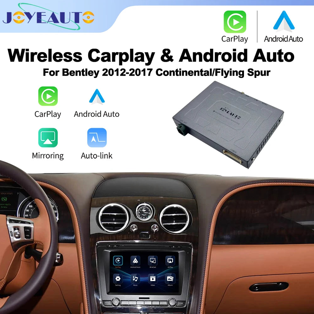 Wireless CarPlay Interface for Bentley Flying Spur Continental 2012-2017 - Android Auto Mirroring Retrofit