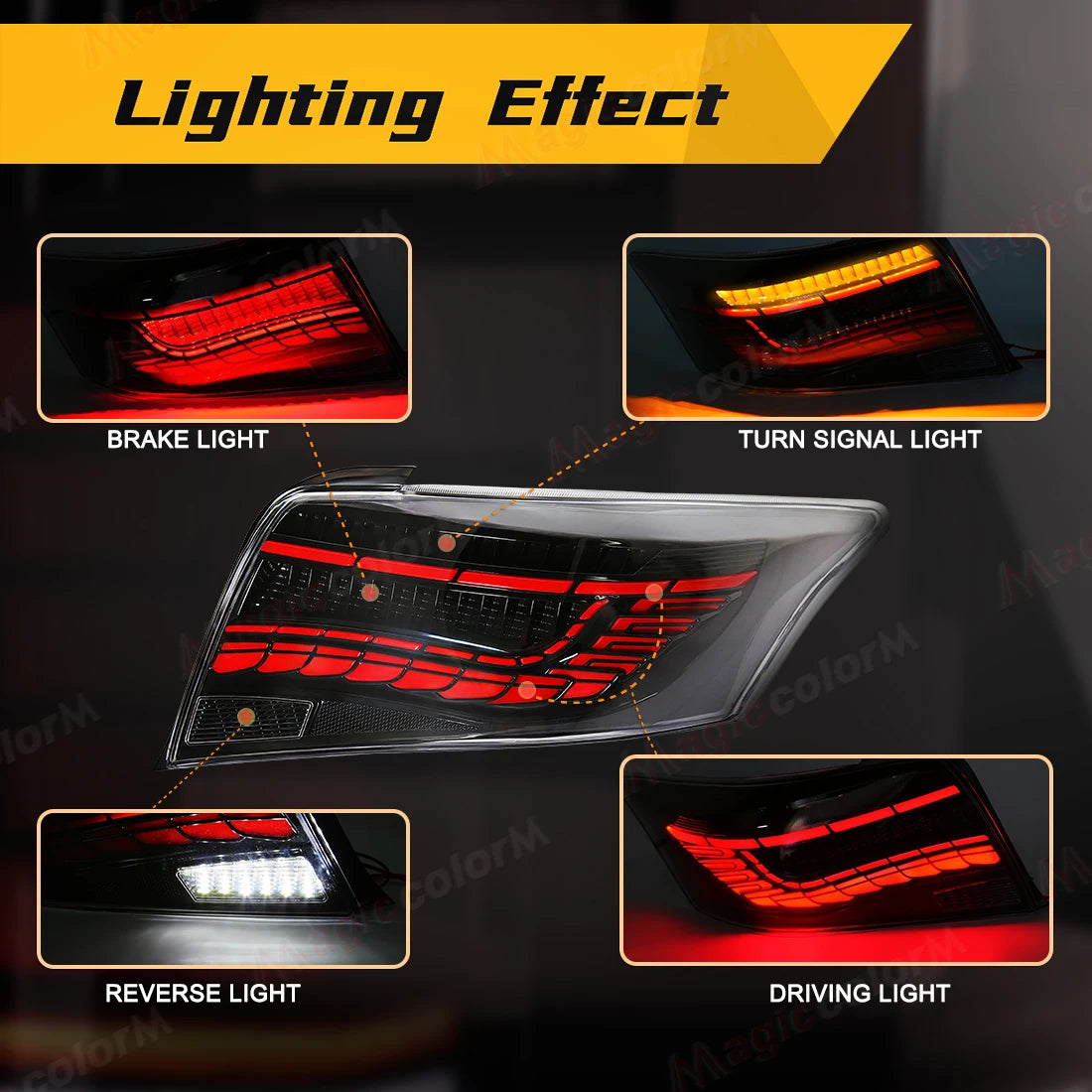 For Toyota Vios 2014 2015 2016 Tail Lamps Car Tail Light Assembly Rear Driving Turn Signal | AUTOKITSHOP