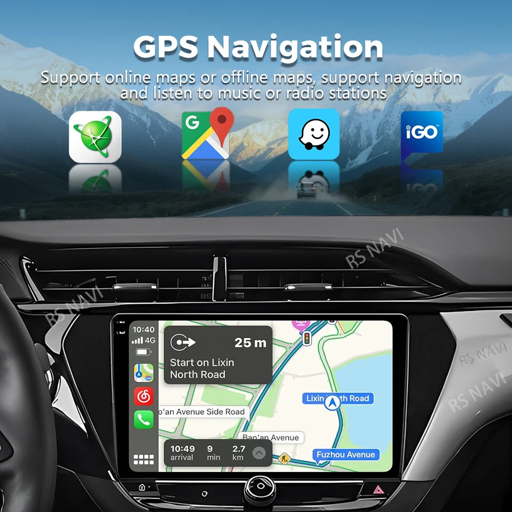 Android 16 For Opel Corsa F 2019 - 2023 2K QLED Android Car Radio Multimedia Video Player