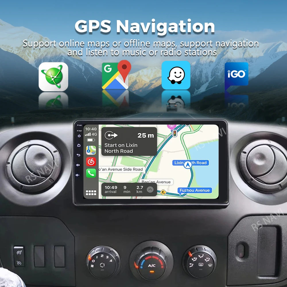 Android 16 For Renault Master Nissan NV400 Opel Movano 2010 - 2021 Stereo Car Radio Multim