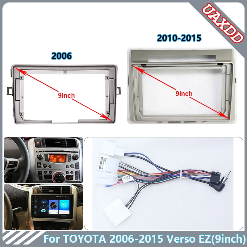 For TOYOTA 2006-2015 Verso EZ 9incH Car DVD GPS CD Radio Android Stereo Audio Screen Multi