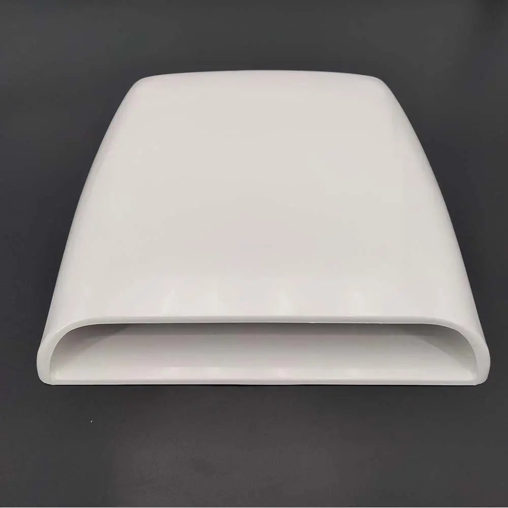 White Car SUV Truck Front Hood Scoop Bonnet Vent Air Intake Cover Trim Universal
