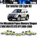 17-Piece LED Interior Light Kit for Mitsubishi Pajero Montero Shogun 3 V60 V68 V73 V75 V77 2000-2006 - Canbus Dome Ma...