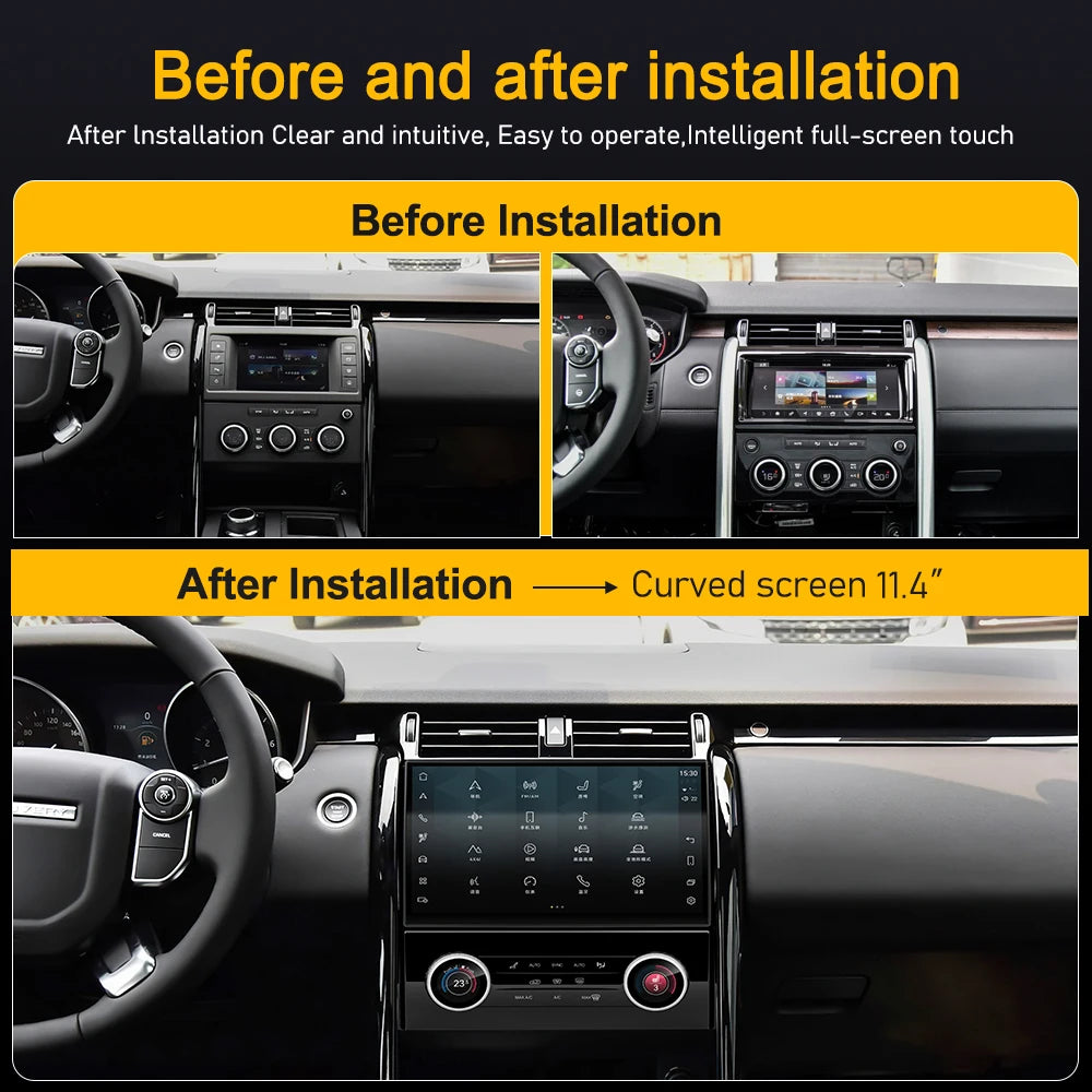 11.4" Curved Screen Car Radio For Land Rover Discovery 5 LR5 L462 2017-2020 Android Multim | AUTOKITSHOP