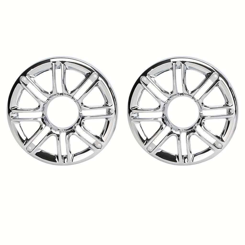 Motorcycle 6" Speaker Grill Accent Trim Cover For Harley Touring Ultra Classic Electra Glide Roa - Automotive LED Light