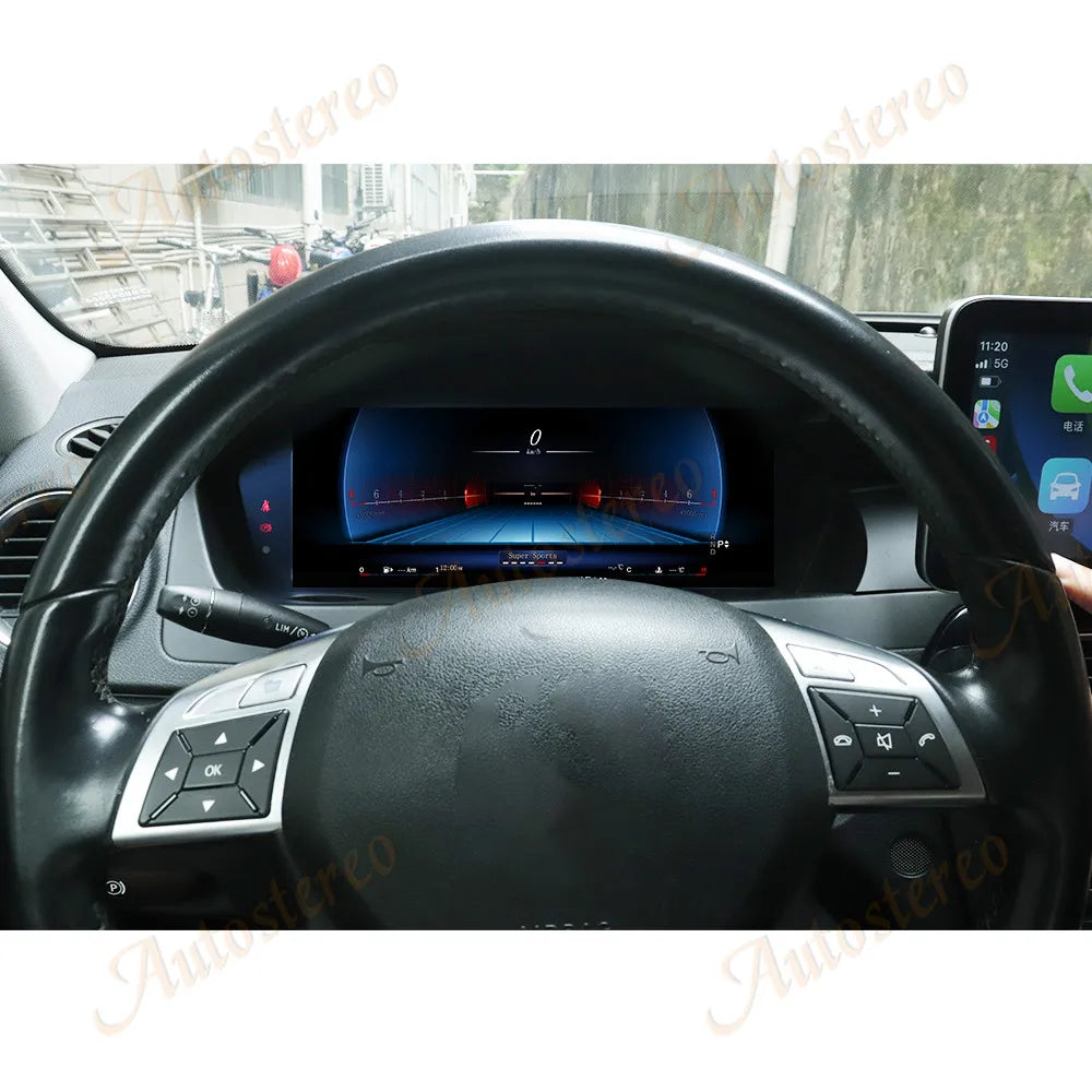 Car Digital Cluster Virtual Cockpit Speed Meter Screen For Mercedes Benz C Class W204 NTG4