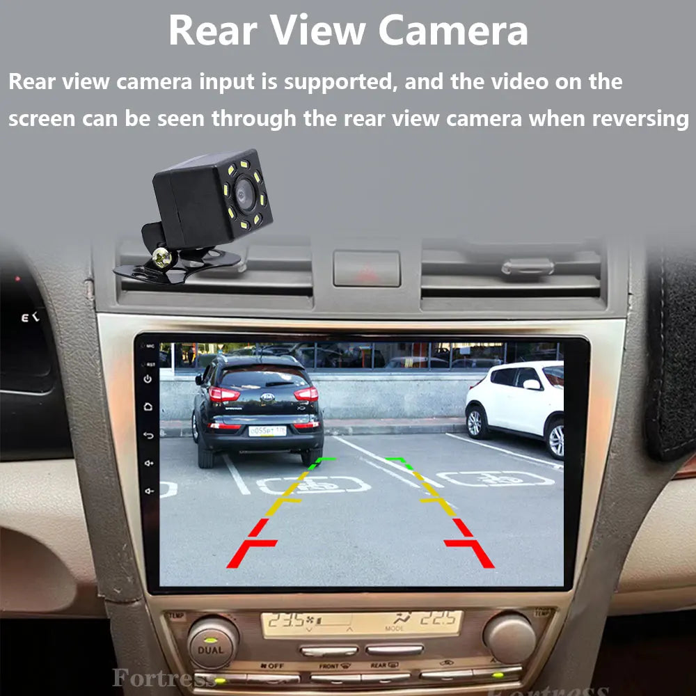 Car Radio Android 16 For Toyota Camry 40 2007 2008-2011 RDS 8 Core Navigation 360 Camera W