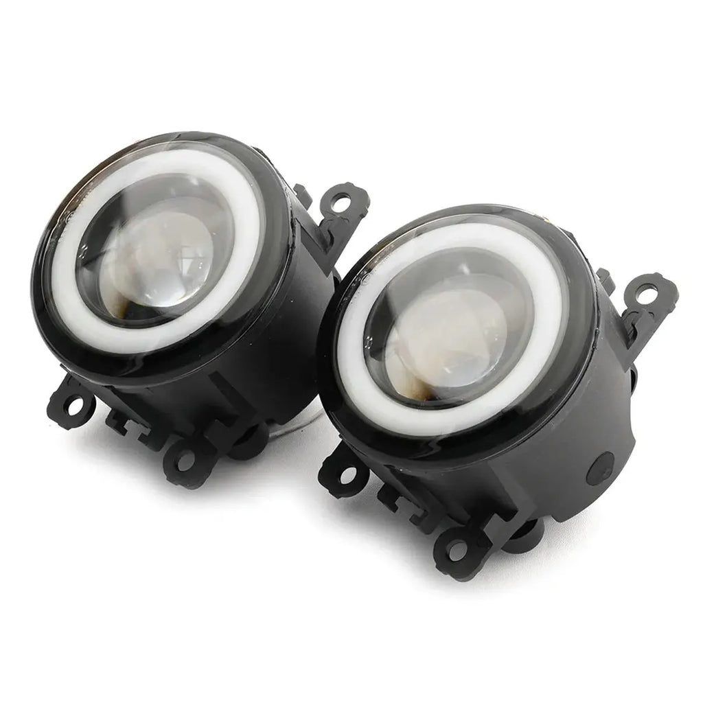 White LED Fog Light w/ Halo Ring DRL 6000K For Subaru BRZ WRX STI Impreza Legacy Outback C