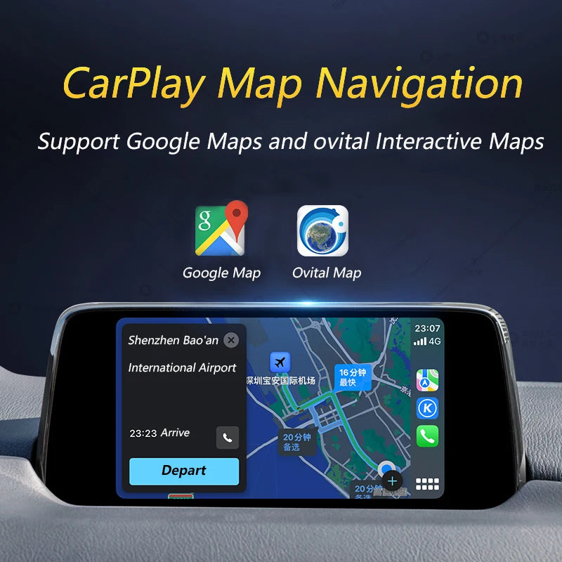 2024 New P3 Wireless For Apple CarPlay Android Auto USB Adapter Hub OEM for Retrofit Mazda
