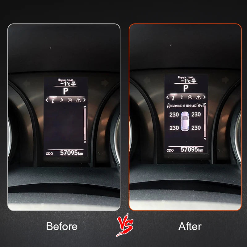 For Toyota Camry 2018-2023 TPMS Tire Digital LCD Display Auto Security Alarm Tyre Pressure