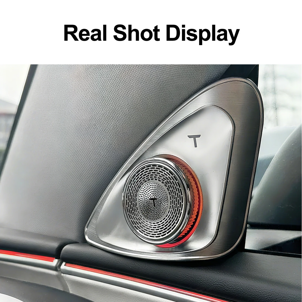 RGB 4D Rotating Tweeter Speaker for Tesla Model 3 - RGB LED Ambient Speaker Car Interior Light