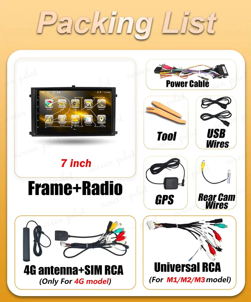Android 16 For SsangYong Rexton Y250 2 2006 - 2012 Car Radio 2Din Multimedia Video Player  | AUTOKITSHOP