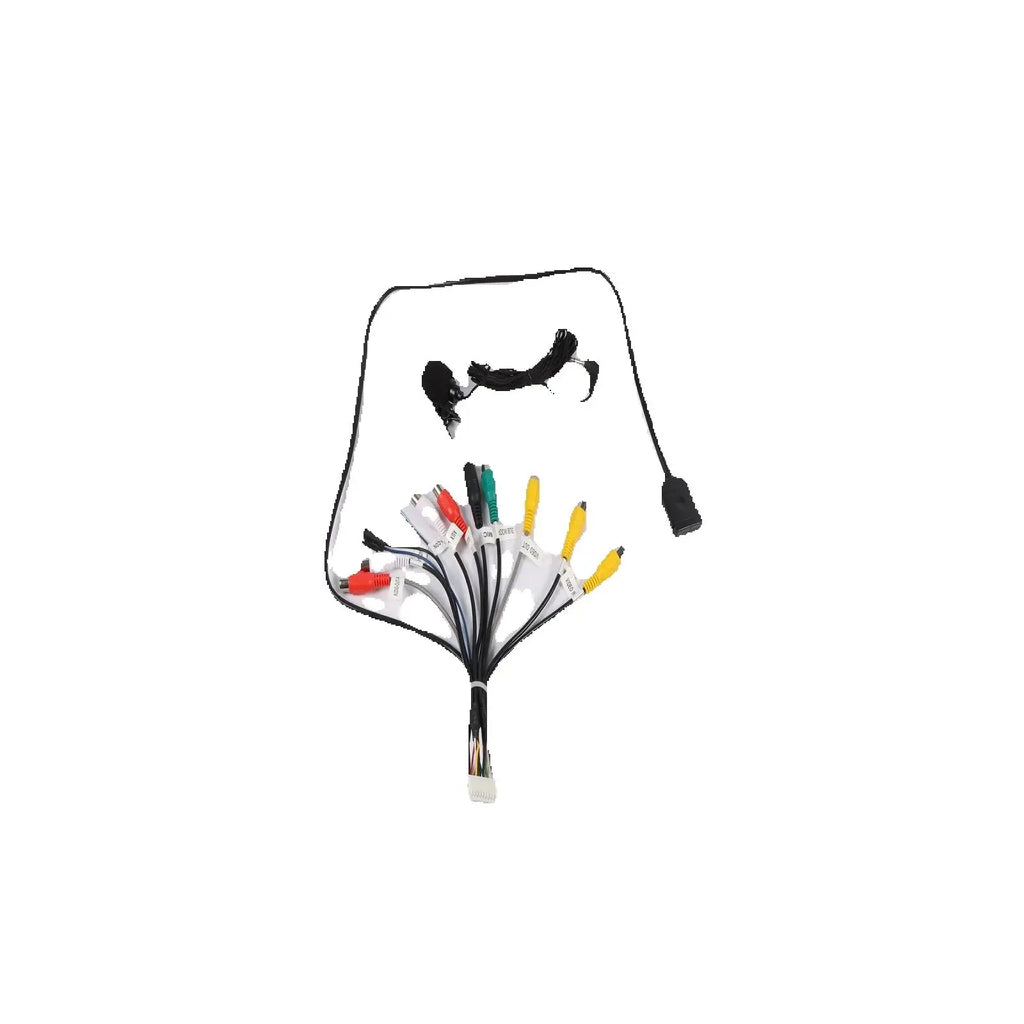 Car Android Radio 20 Pin RCA Output Cable and Microphone FOR Teyes Universal Adapter Car A
