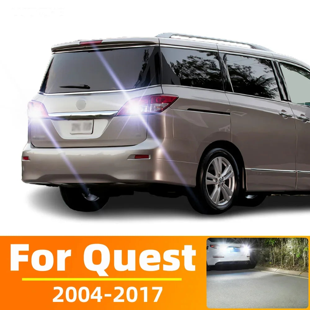 2-Piece LED Interior Light Kit for Nissan Quest Accessories 2004-2017 - Canbus Dome Map Door Trunk Bulbs | AUTOKITSHOP