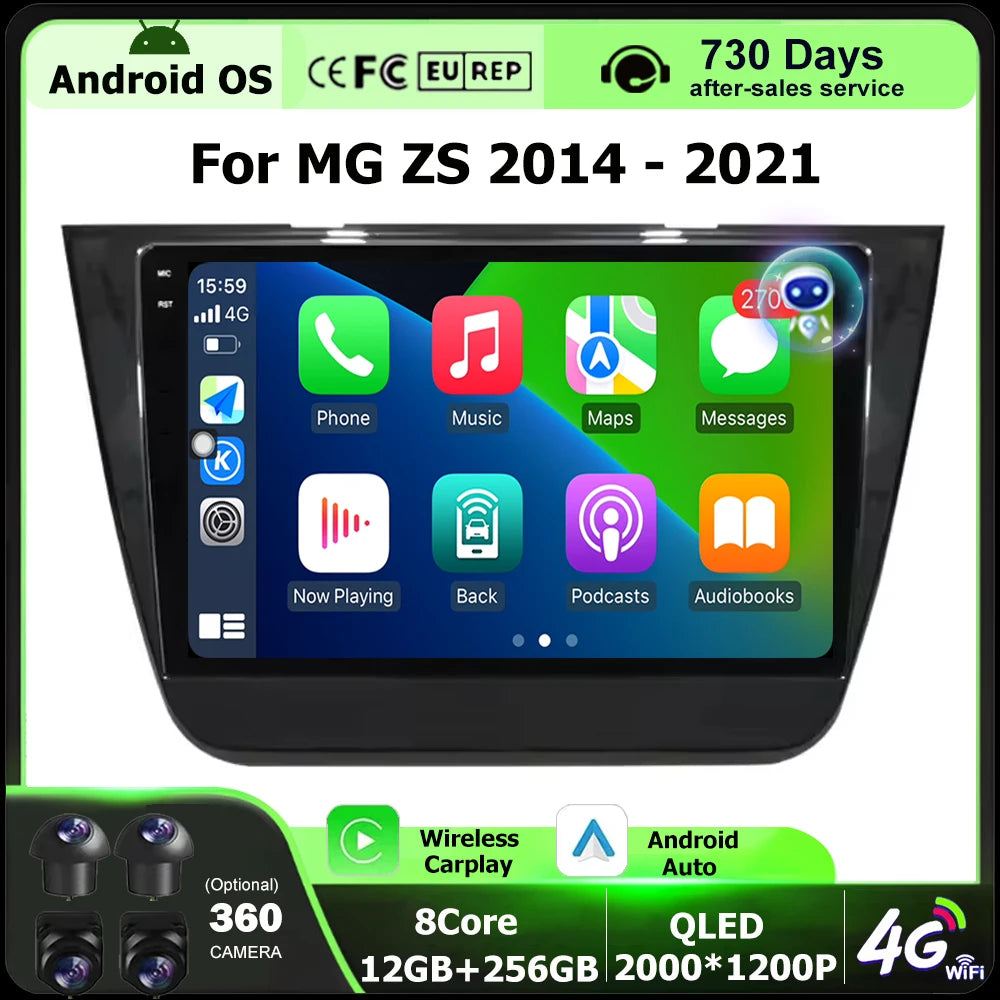 10" Android 16 Car Radio for MG ZS 2014-2021 | GPS Navigation Multimedia Video Player | AUTOKITSHOP