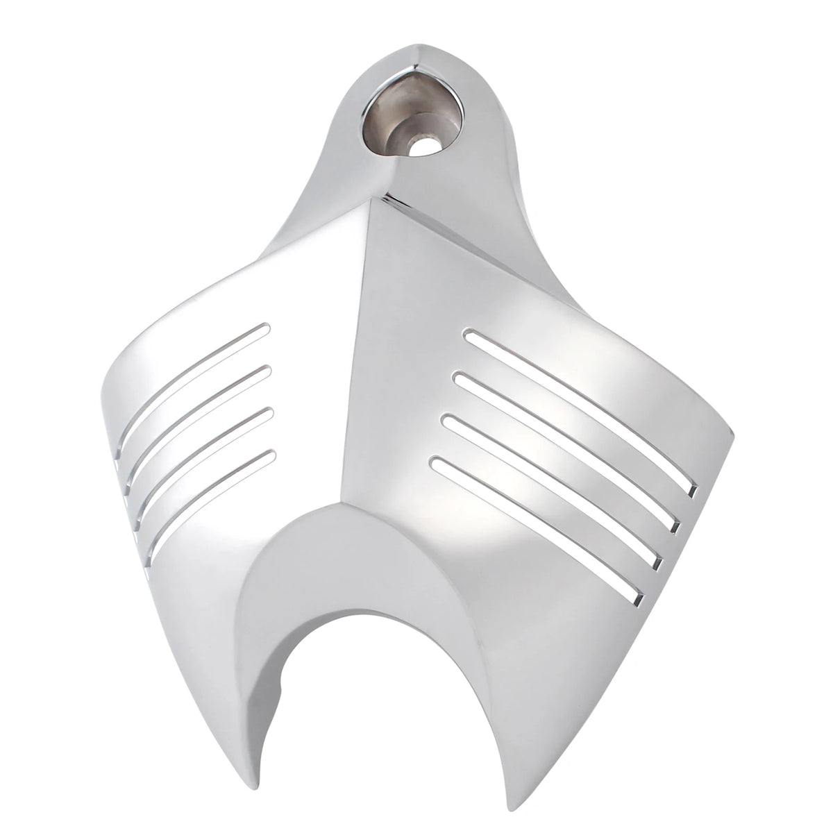 Chrome Motorcycle Big Twin Cowbell Horn Cover Fit For Harley Dyna Softail Sportster Road King St - Automotive LED Light