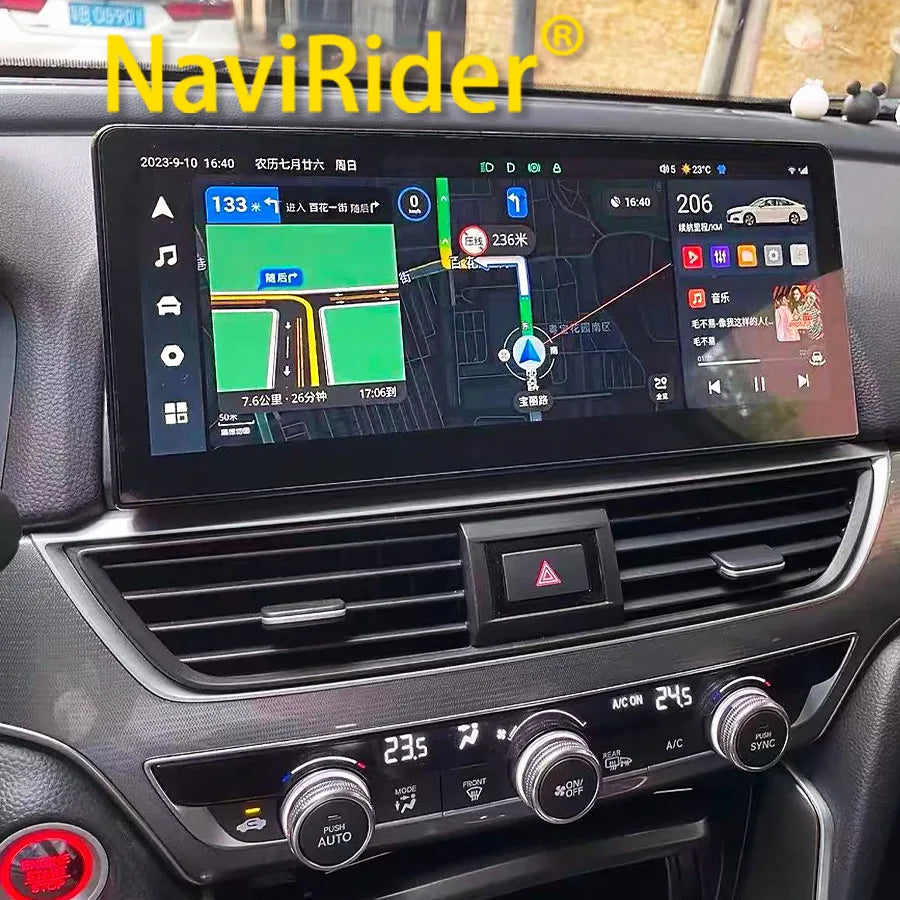 12.3 Inch Android 15 QLED Screen For Honda Accord 10 2018 - 2021 Multimedia Video Player C | AUTOKITSHOP