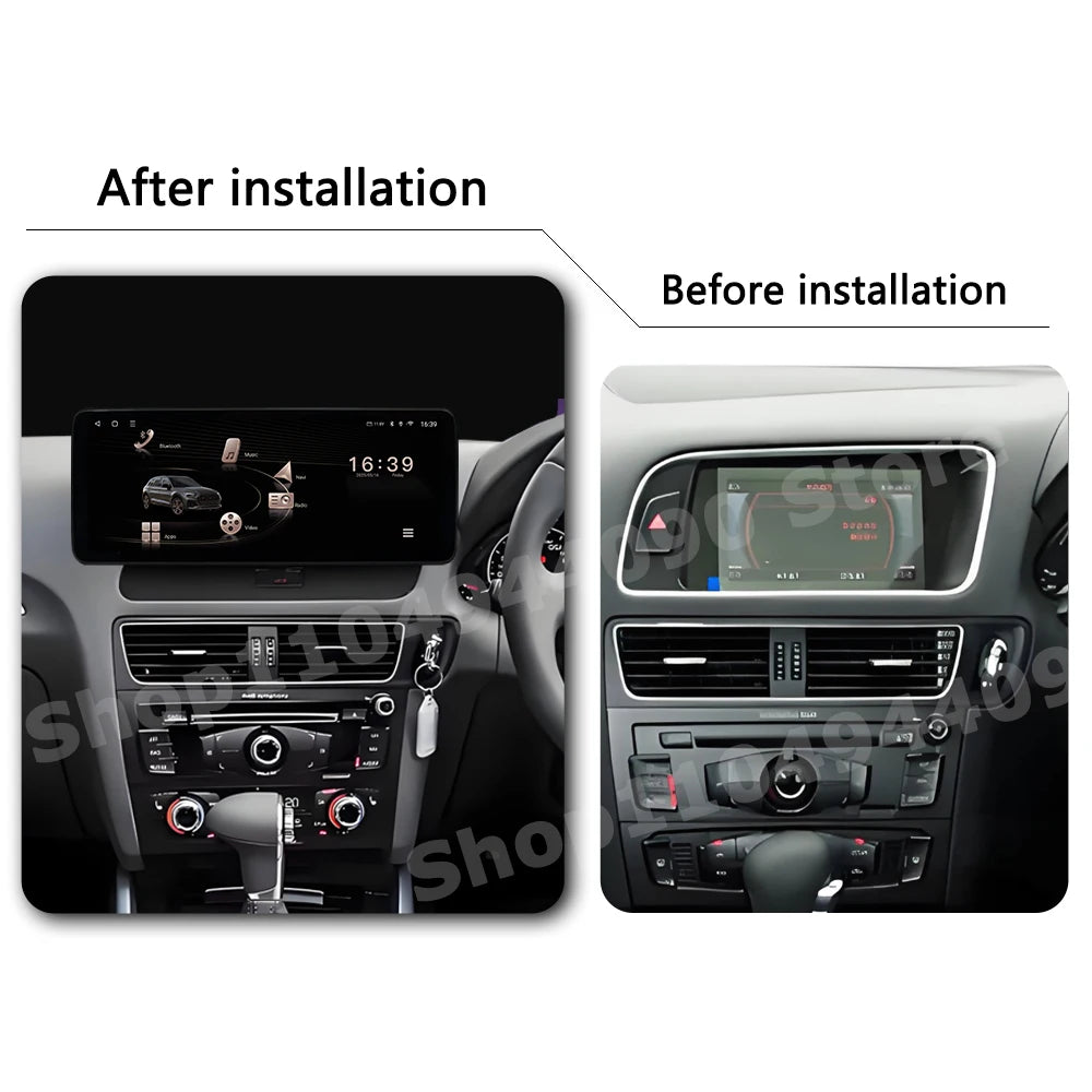 Wireless Carplay Right Hand Drive for Audi Q5 2009 - 2017 Android 14 Car Radio Multimedia