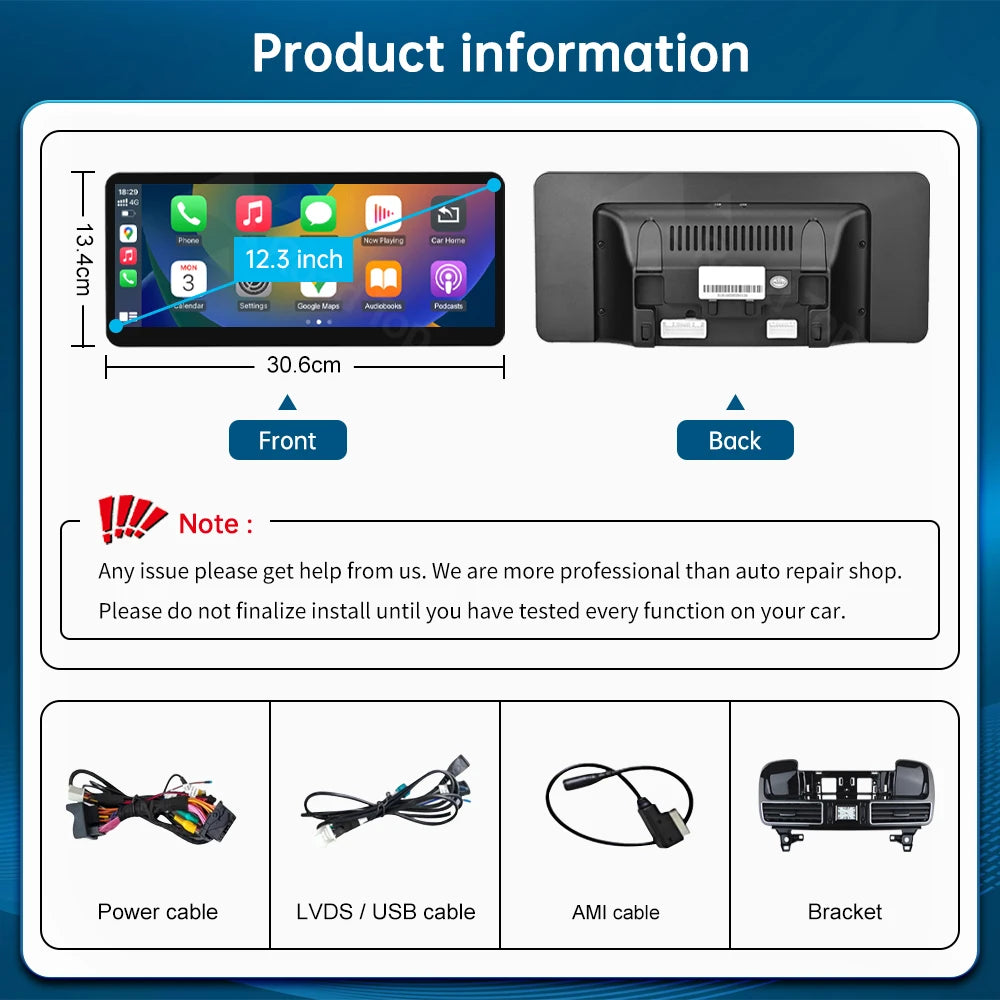 12.3'' Car Multimedia Display For Mercedes Benz ML W166 GL X166 GLE GLS 2012-2018 Touch Sc | AUTOKITSHOP