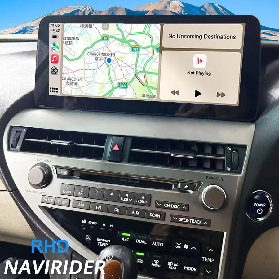 RHD Navi Built-in 360 Android 15 Car Radio For LEXUS RX350 RX270 RX300 2009-2015 Wireless