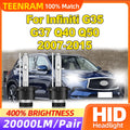 35W HID Xenon Headlight Bulbs 20000LM LED Car Lights 6000K White 12V Auto Lamps For Infini