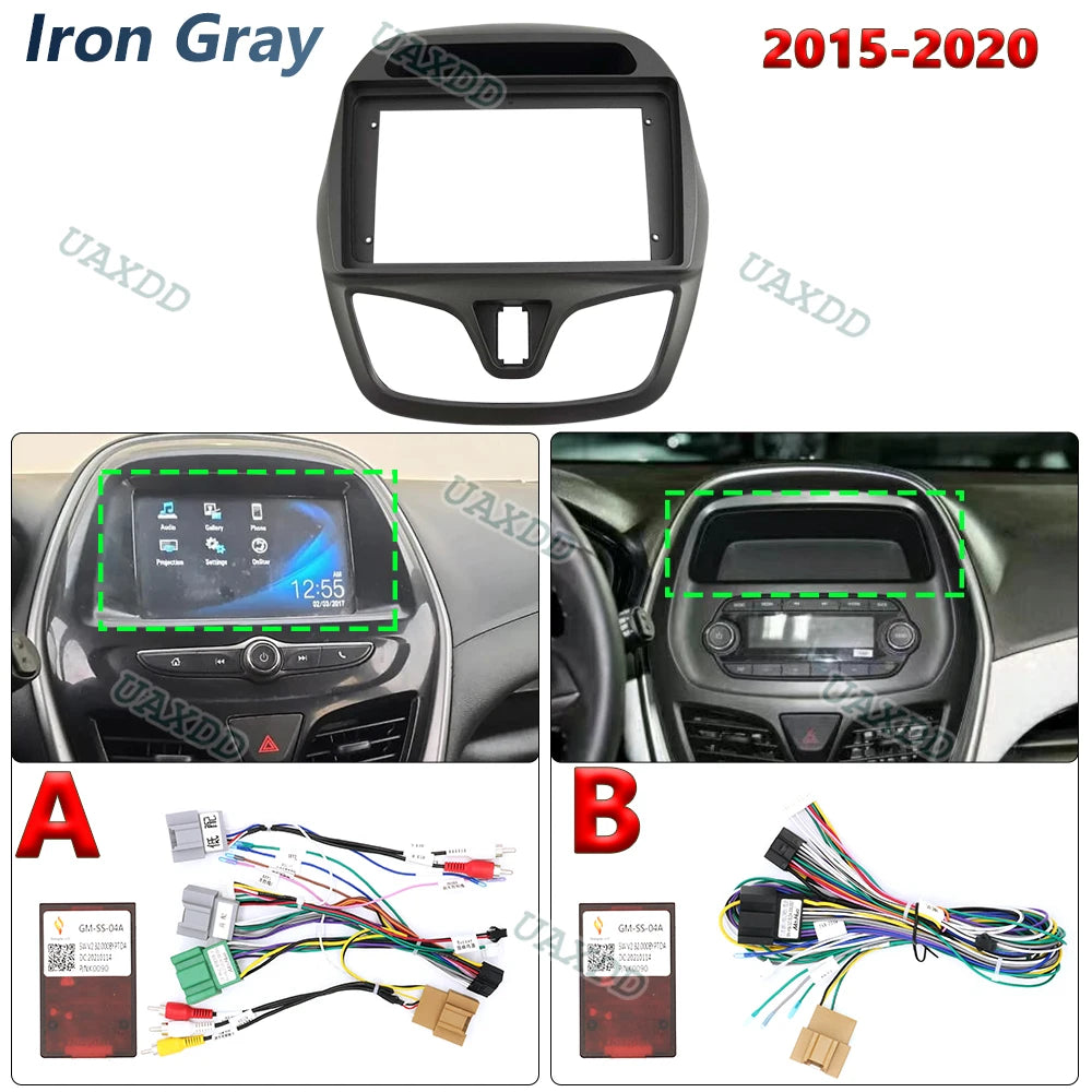 Radio Android Stereo Harness Navigation Dashboard Cable Frame CanBus for CHEVROLET 2015-20