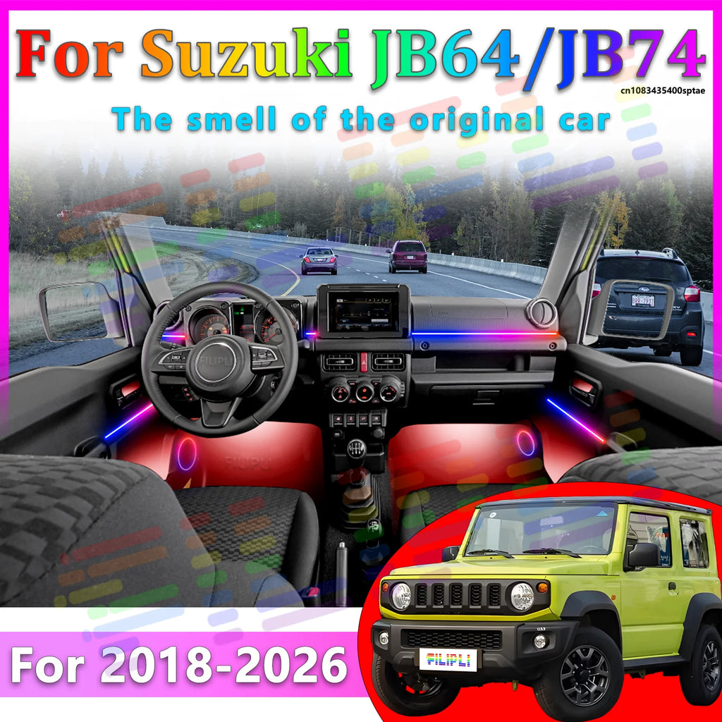 64 RGB - Neon Strip - for Suzuki JB64 JB74 - App Control - Car Interior Lighting | AUTOKITSHOP