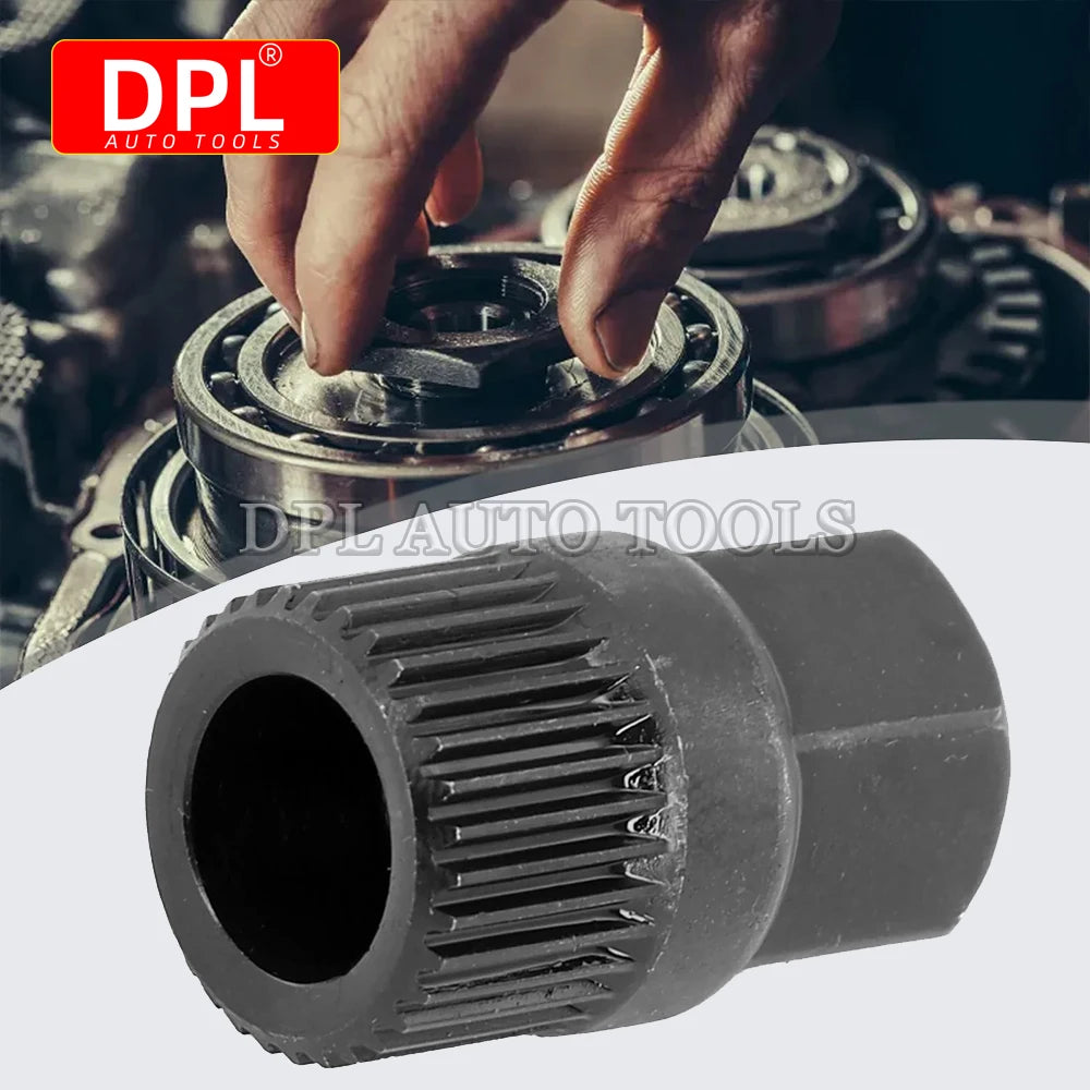Alternator Clutch Free Wheel Pulley Removal Tool With 33 Tooth V Belt Pulley Remover Black Car A - Automotive LED Light