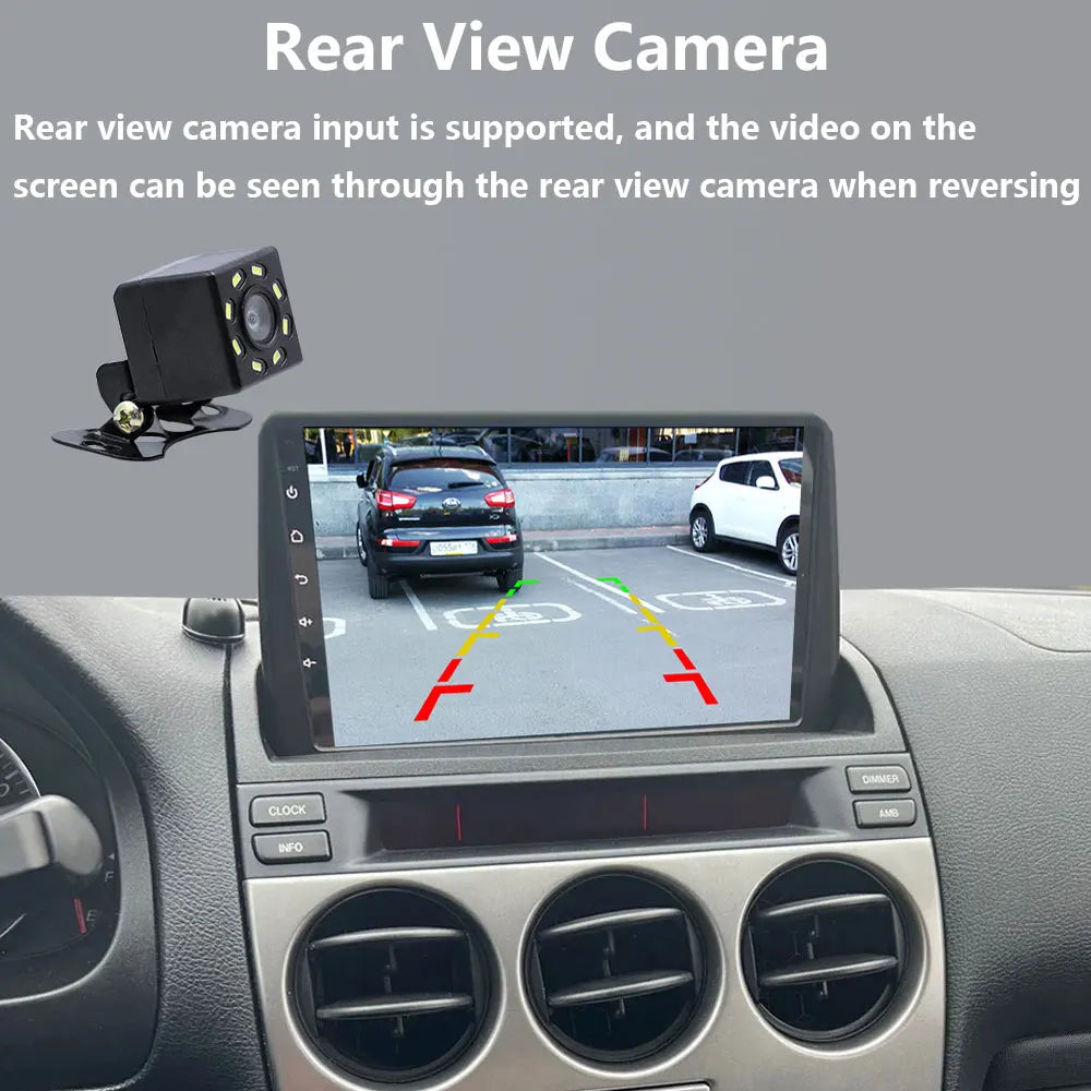 Android 16 Auto For Mazda 6 2002- 2008 Car Radio Stereo Multimedia GPS Video Navigation Ca